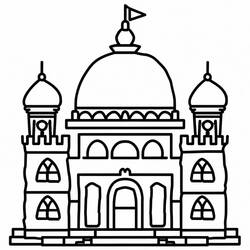 Dessin à colorier: Palais (Bâtiments et Architecture) #212224 - Coloriages à Imprimer Gratuits