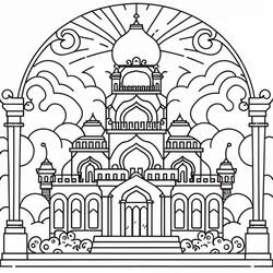 Dessin à colorier: Palais (Bâtiments et Architecture) #212226 - Coloriages à Imprimer Gratuits