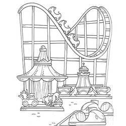 Dessin à colorier: Parc d’attractions (Bâtiments et Architecture) #210874 - Coloriages à Imprimer Gratuits
