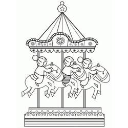 Dessin à colorier: Parc d’attractions (Bâtiments et Architecture) #210881 - Coloriages à Imprimer Gratuits