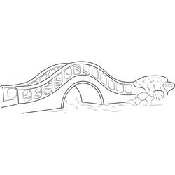 Dessin à colorier: Pont (Bâtiments et Architecture) #204336 - Coloriages à Imprimer Gratuits