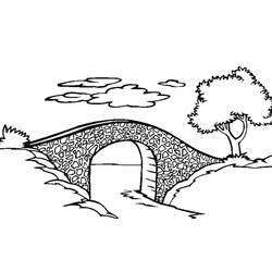 Dessin à colorier: Pont (Bâtiments et Architecture) #204345 - Coloriages à Imprimer Gratuits