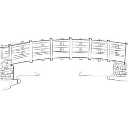 Dessin à colorier: Pont (Bâtiments et Architecture) #204347 - Coloriages à Imprimer Gratuits