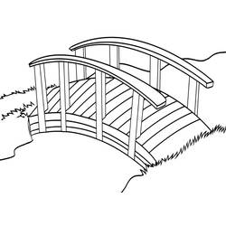 Dessin à colorier: Pont (Bâtiments et Architecture) #204349 - Coloriages à Imprimer Gratuits