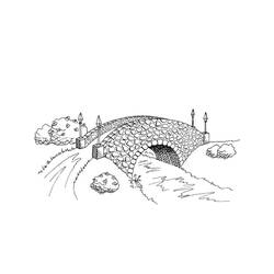 Dessin à colorier: Pont (Bâtiments et Architecture) #204357 - Coloriages à Imprimer Gratuits