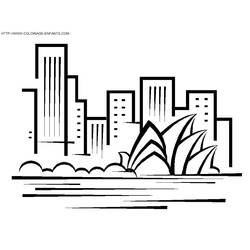Coloriage Ville (Bâtiments et Architecture) #200584 à imprimer et colorier