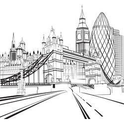 Dessin à colorier: Ville (Bâtiments et Architecture) #200586 - Coloriages à Imprimer Gratuits