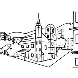 Coloriage Ville (Bâtiments et Architecture) #200589 à imprimer et colorier