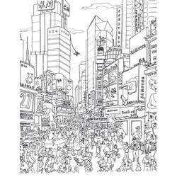 Dessin à colorier: Ville (Bâtiments et Architecture) #200590 - Coloriages à Imprimer Gratuits