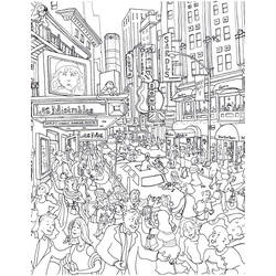 Dessin à colorier: Ville (Bâtiments et Architecture) #200591 - Coloriages à Imprimer Gratuits