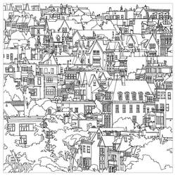 Coloriage Ville (Bâtiments et Architecture) #200601 à imprimer et colorier