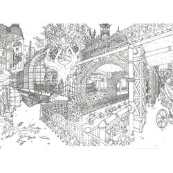 Dessin à colorier: Ville (Bâtiments et Architecture) #200605 - Coloriages à Imprimer Gratuits