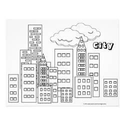 Dessin à colorier: Ville (Bâtiments et Architecture) #64915 - Coloriages à imprimer