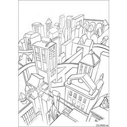 Dessin à colorier: Ville (Bâtiments et Architecture) #64919 - Coloriages à imprimer