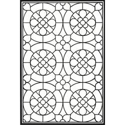 Coloriage Vitrail (Bâtiments et Architecture) #174270 à imprimer et colorier