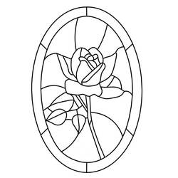 Coloriage Vitrail (Bâtiments et Architecture) #174274 à imprimer et colorier