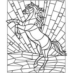 Coloriage Vitrail (Bâtiments et Architecture) #174282 à imprimer et colorier