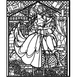 Coloriage Vitrail (Bâtiments et Architecture) #174285 à imprimer et colorier