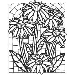 Coloriage Vitrail (Bâtiments et Architecture) #174287 à imprimer et colorier