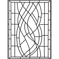 Coloriage Vitrail (Bâtiments et Architecture) #174303 à imprimer et colorier