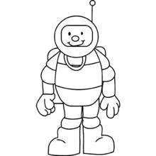 Dessin à colorier: Astronaute (Carrières et Professions) #87594 - Coloriages à Imprimer Gratuits