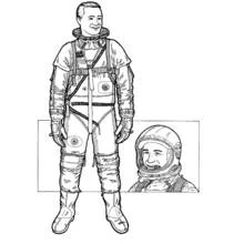 Dessin à colorier: Astronaute (Carrières et Professions) #87595 - Coloriages à Imprimer Gratuits