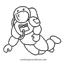 Dessin à colorier: Astronaute (Carrières et Professions) #87602 - Coloriages à Imprimer Gratuits