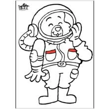 Dessin à colorier: Astronaute (Carrières et Professions) #87603 - Coloriages à Imprimer Gratuits