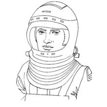 Dessin à colorier: Astronaute (Carrières et Professions) #87604 - Coloriages à Imprimer Gratuits