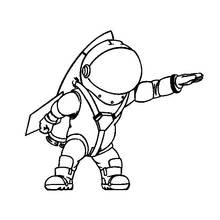 Dessin à colorier: Astronaute (Carrières et Professions) #87608 - Coloriages à Imprimer Gratuits