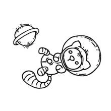 Dessin à colorier: Astronaute (Carrières et Professions) #87610 - Coloriages à Imprimer Gratuits