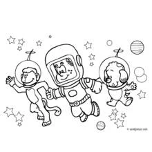 Dessin à colorier: Astronaute (Carrières et Professions) #87614 - Coloriages à Imprimer Gratuits