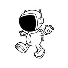 Dessin à colorier: Astronaute (Carrières et Professions) #87617 - Coloriages à Imprimer Gratuits