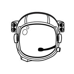 Dessin à colorier: Astronaute (Carrières et Professions) #87622 - Coloriages à Imprimer Gratuits