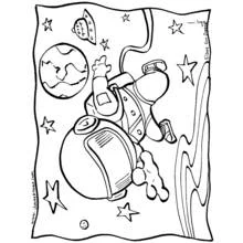 Dessin à colorier: Astronaute (Carrières et Professions) #87666 - Coloriages à Imprimer Gratuits