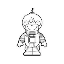Dessin à colorier: Astronaute (Carrières et Professions) #87672 - Coloriages à Imprimer Gratuits