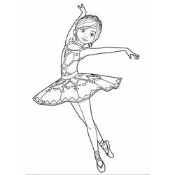 Dessin à colorier: Ballerine (Carrières et Professions) #195039 - Coloriages à Imprimer Gratuits