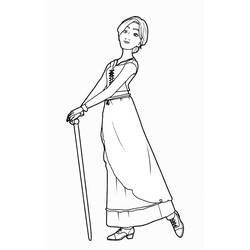 Dessin à colorier: Ballerine (Carrières et Professions) #195042 - Coloriages à Imprimer Gratuits