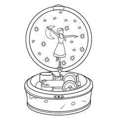 Dessin à colorier: Ballerine (Carrières et Professions) #195047 - Coloriages à Imprimer Gratuits
