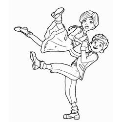 Dessin à colorier: Ballerine (Carrières et Professions) #195050 - Coloriages à Imprimer Gratuits