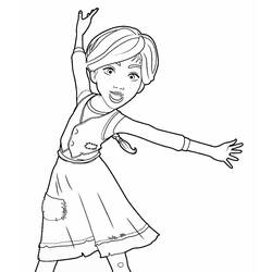 Dessin à colorier: Ballerine (Carrières et Professions) #195051 - Coloriages à Imprimer Gratuits