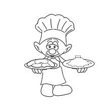 Dessin à colorier: Boulanger (Carrières et Professions) #89882 - Coloriages à Imprimer Gratuits