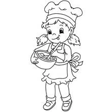 Dessin à colorier: Boulanger (Carrières et Professions) #89915 - Coloriages à Imprimer Gratuits