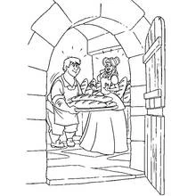 Dessin à colorier: Boulanger (Carrières et Professions) #90044 - Coloriages à Imprimer Gratuits