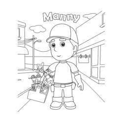 Dessin à colorier: Bricoleur (Carrières et Professions) #90216 - Coloriages à Imprimer Gratuits