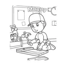 Dessin à colorier: Bricoleur (Carrières et Professions) #90223 - Coloriages à Imprimer Gratuits