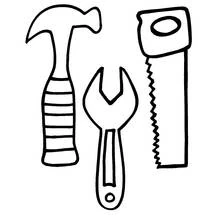 Dessins à colorier: Bricoleur - Coloriages à Imprimer Gratuits