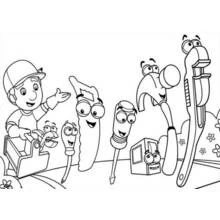 Dessin à colorier: Bricoleur (Carrières et Professions) #90282 - Coloriages à Imprimer Gratuits
