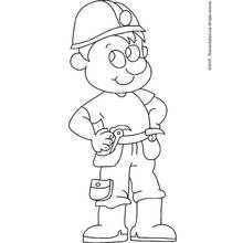 Dessin à colorier: Bricoleur (Carrières et Professions) #90292 - Coloriages à Imprimer Gratuits