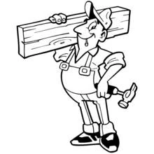 Dessin à colorier: Bricoleur (Carrières et Professions) #90349 - Coloriages à Imprimer Gratuits